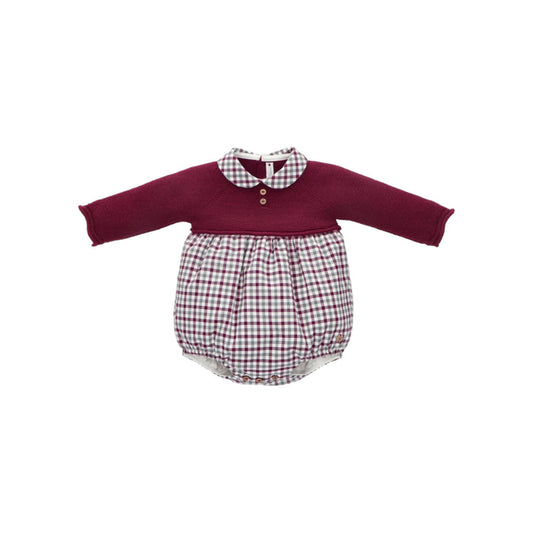 Burdeos Checkered Romper