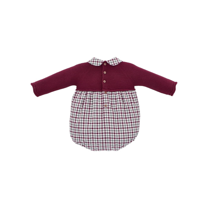 Burdeos Checkered Romper