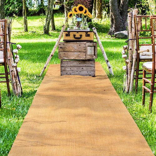 Burlap Rustic Wedding Aisle Runner