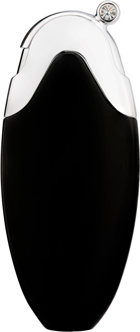 Caseti Elle Black Travel Perfume Atomizer w/ Swarovski Crystals