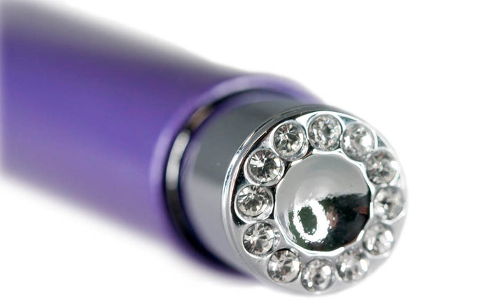 Caseti Merlot Purple Travel Perfume Atomizer w/ Swarovski Crystals