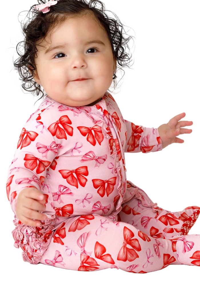 Catalina Ruffled Zipper Footie