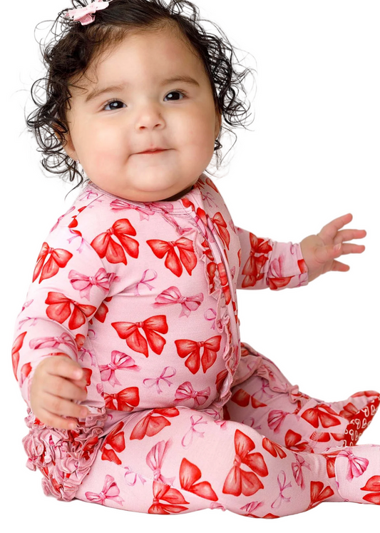 Catalina Ruffled Zipper Footie