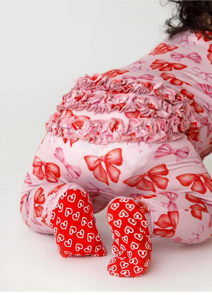 Catalina Ruffled Zipper Footie