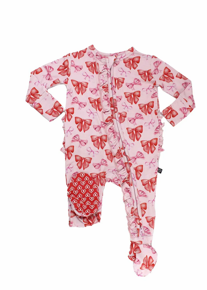 Catalina Ruffled Zipper Footie