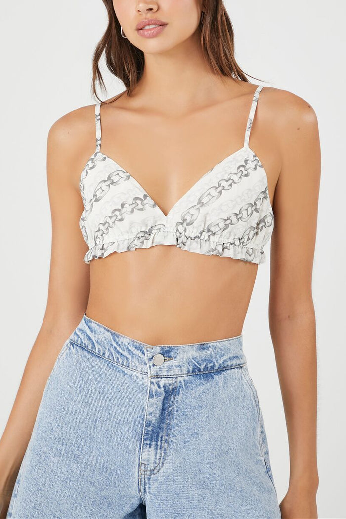 Chain Print Bralette