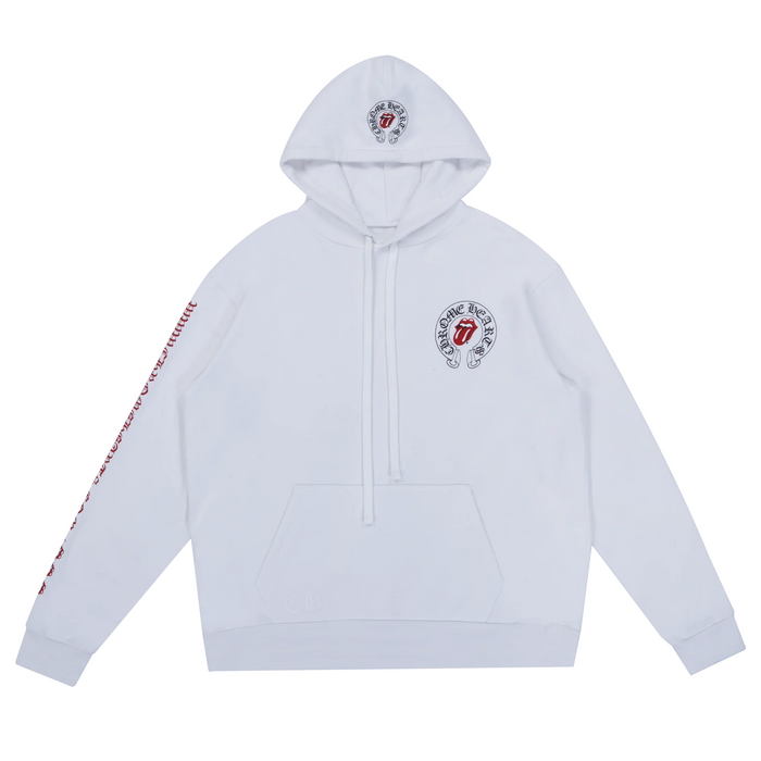 Authentic Chrome Hearts Chrome Hearts Rolling Stones Hoodie – front view