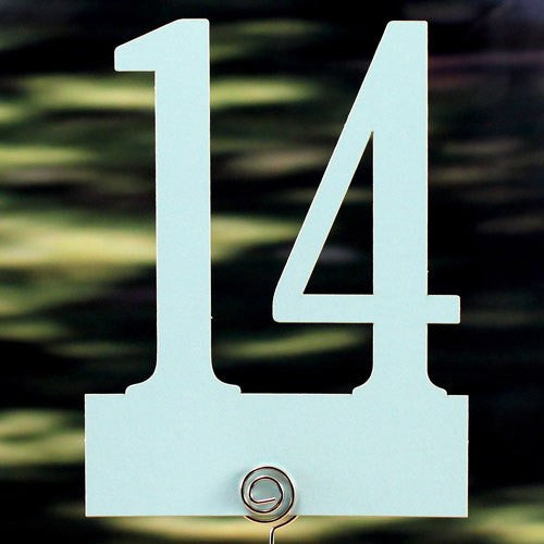Classic Colored Paper Wedding Party Table Number Set