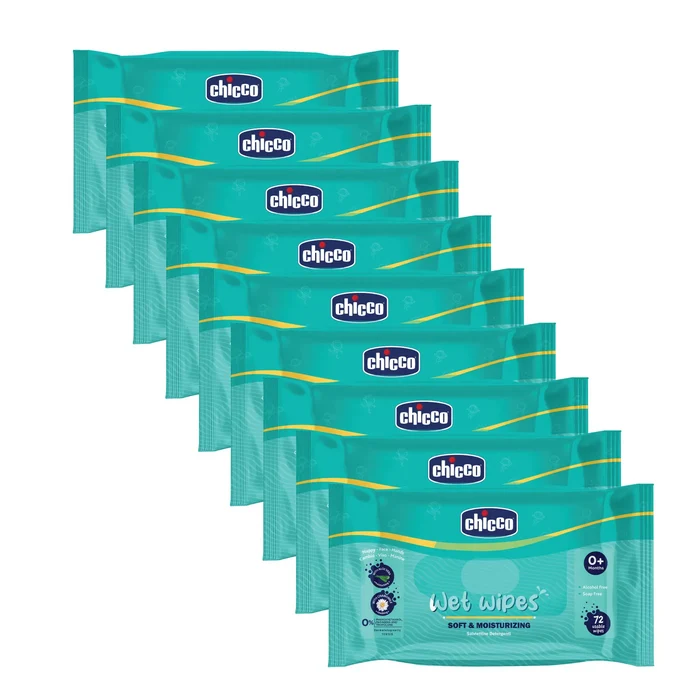 Combo Wet Wipes Sticker Pack of 9  648 Pcs