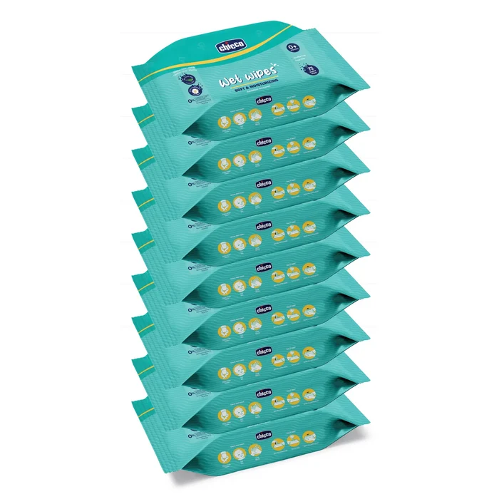 Combo Wet Wipes Sticker Pack of 9  648 Pcs