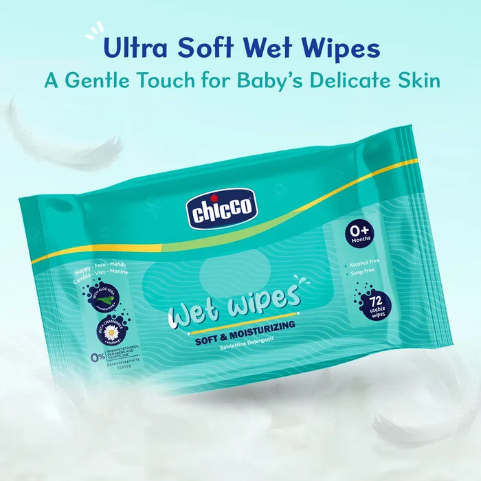 Combo Wet Wipes Sticker Pack of 9  648 Pcs