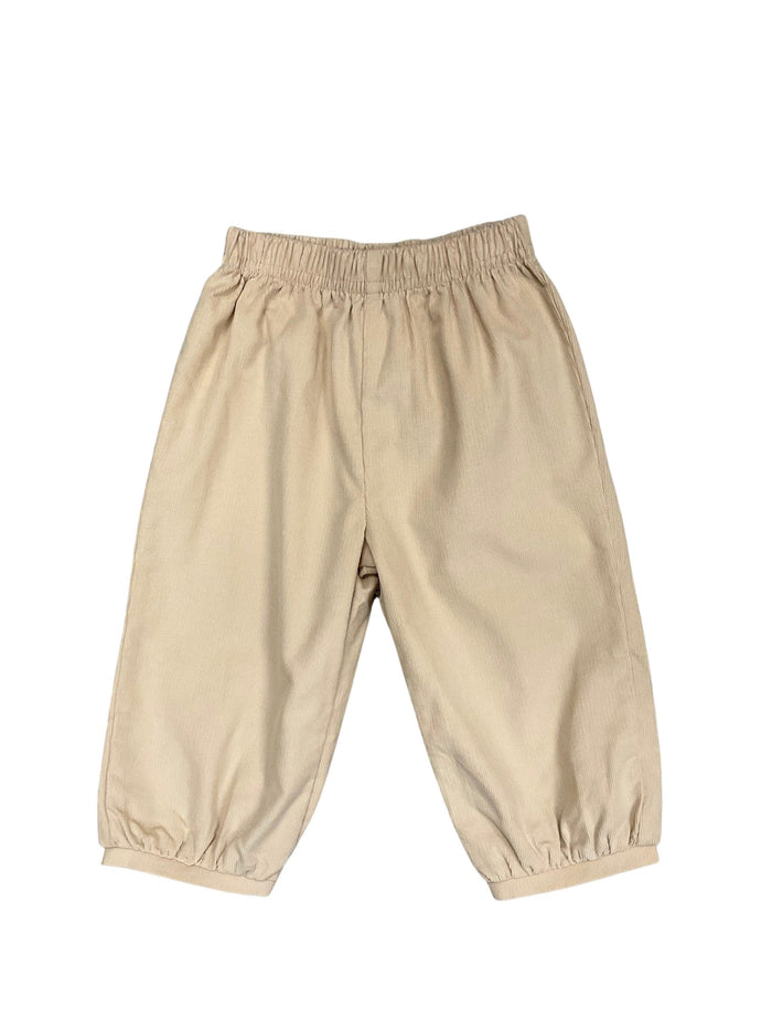 Corduroy Banded Pants - Khaki