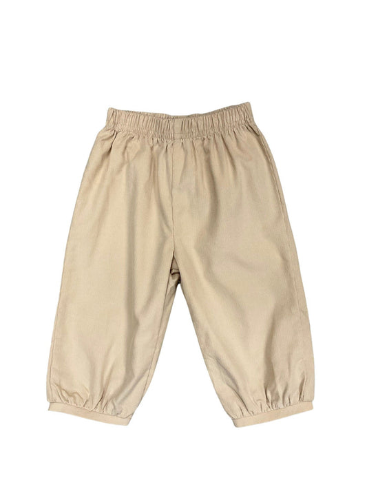 Corduroy Banded Pants - Khaki