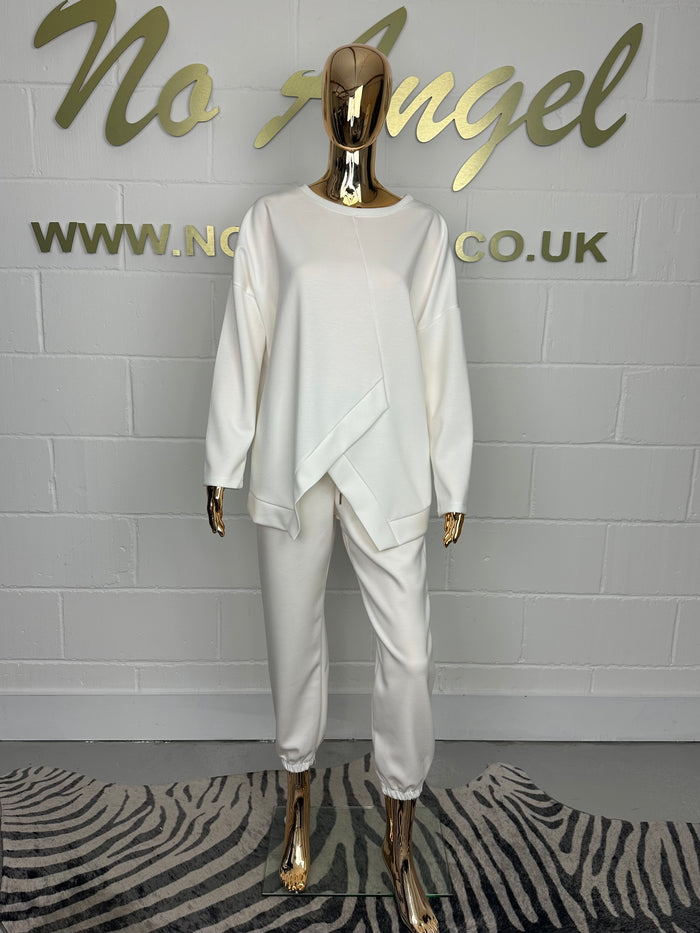 Cross Front Detail Cuffed Tracksuit ( 7 Colour)