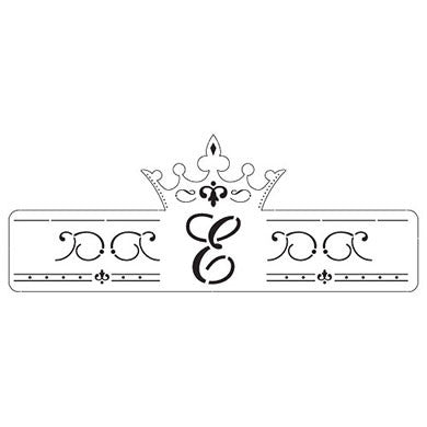 Queen Crown Decorative Monogram Wine Bottle Wrap