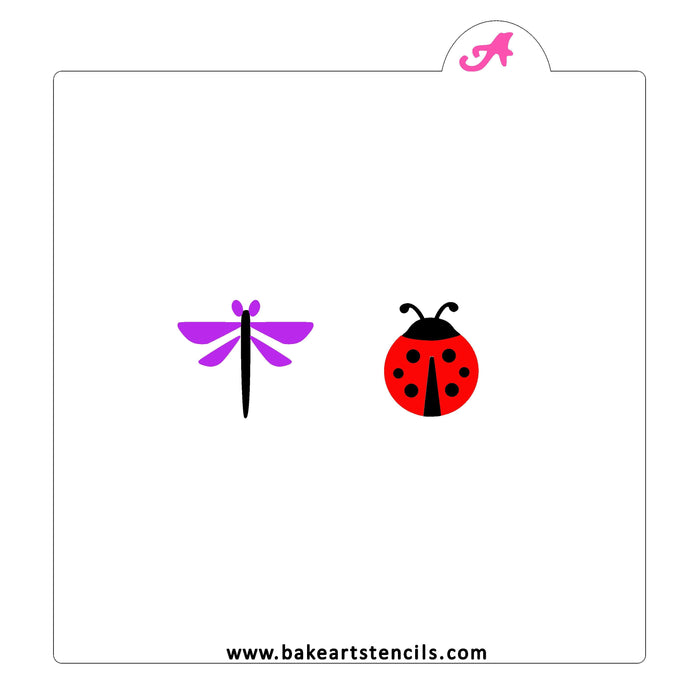 Cute Bugs Oreo Stencil bakeartstencil