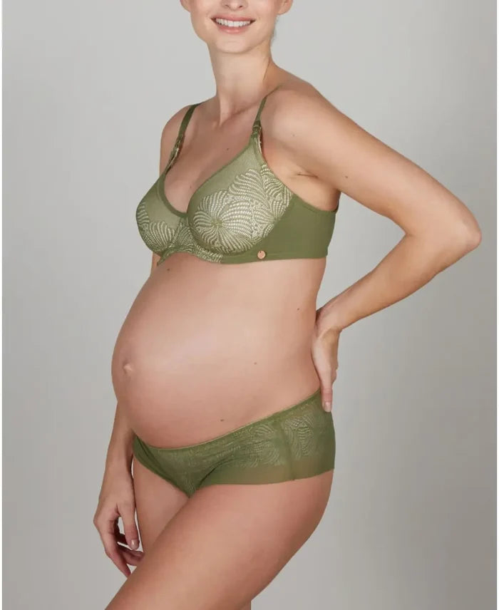 Dahlia khaki pregnancy and nursing bra - Soutien-gorge