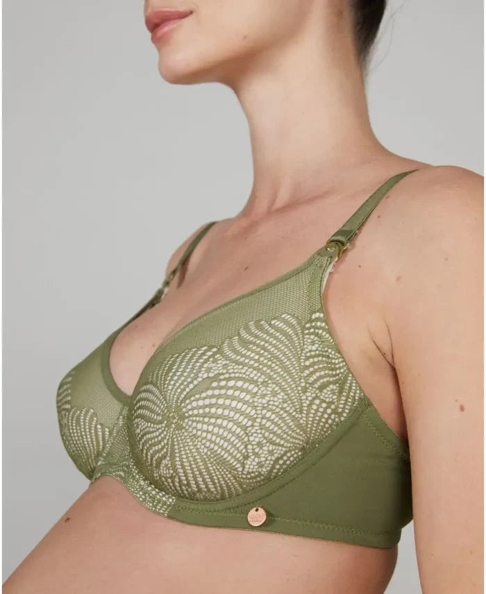 Dahlia khaki pregnancy and nursing bra - Soutien-gorge