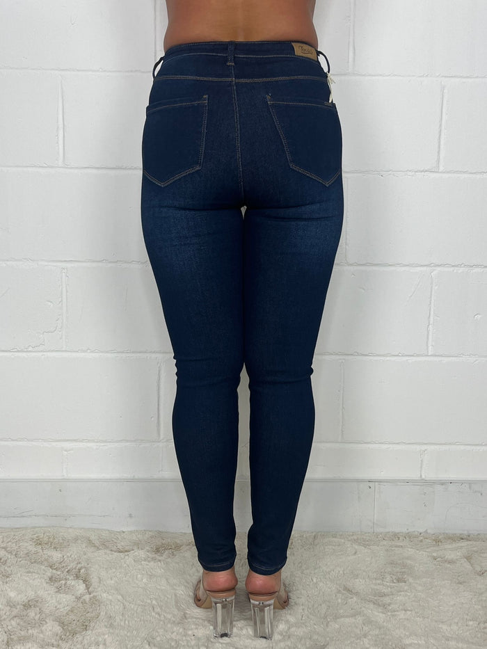 Dark Denim High Waisted Skinny Jeans