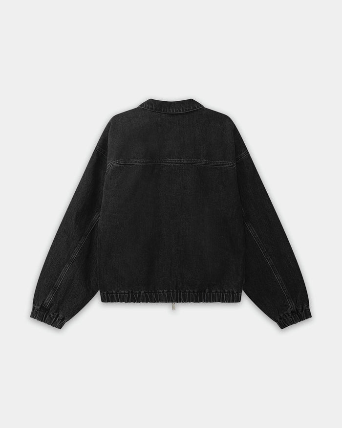 Denim Workwear Jacket, Women - Black Wash