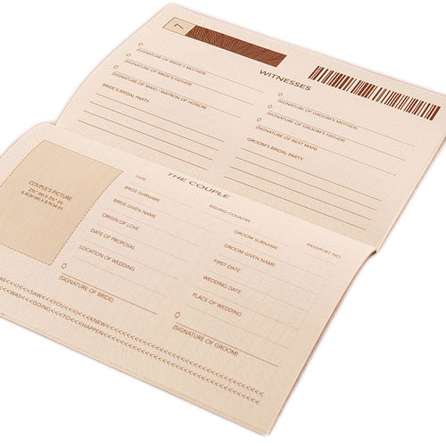 Destination Wedding Passport Guest Book Kit