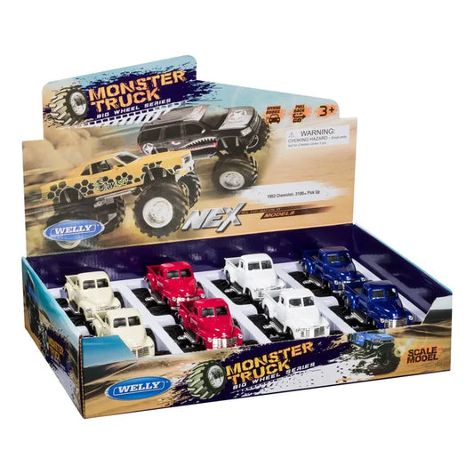 Die Cast Monster Truck Chevy Pickup Assorted