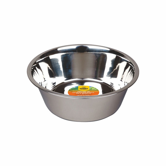 Durable Stainless Steel Pet Bowls – Embossed & Heavy Options, Colorful, Hygienic, Sizes ½ Pint to 4 Quart