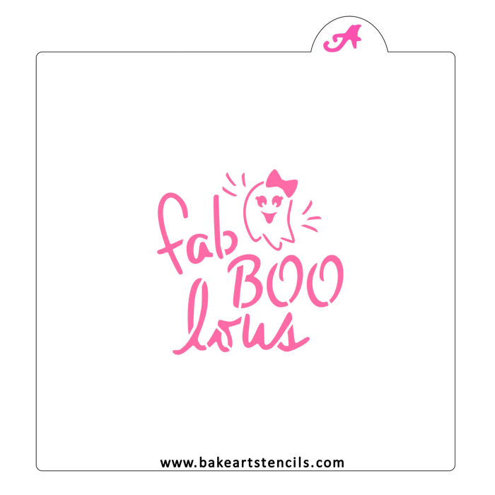 FabBOOLous Cookie Stencil bakeartstencil