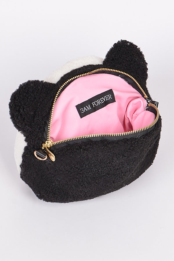Faux Fur Panda Bag
