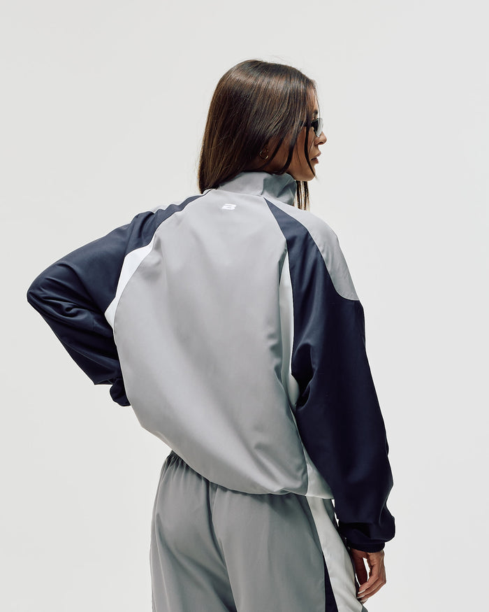 Football Track Jacket, Women - Grey