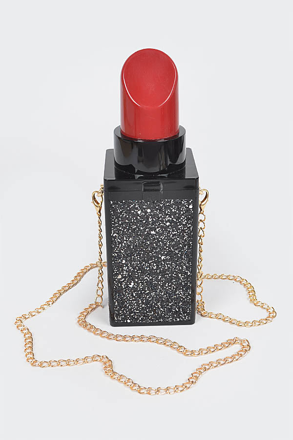 Glitter Lipstick Novelty Bag