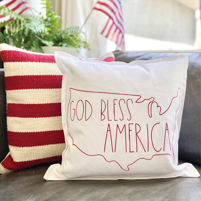 God Bless America Pillow