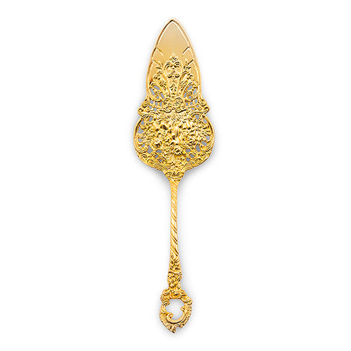 Gold Detailed Wedding Cake Pie Server