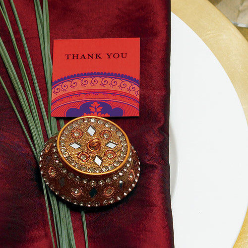 Gold Indian Bohemian Wedding Place Card Holder (Pack of 4)