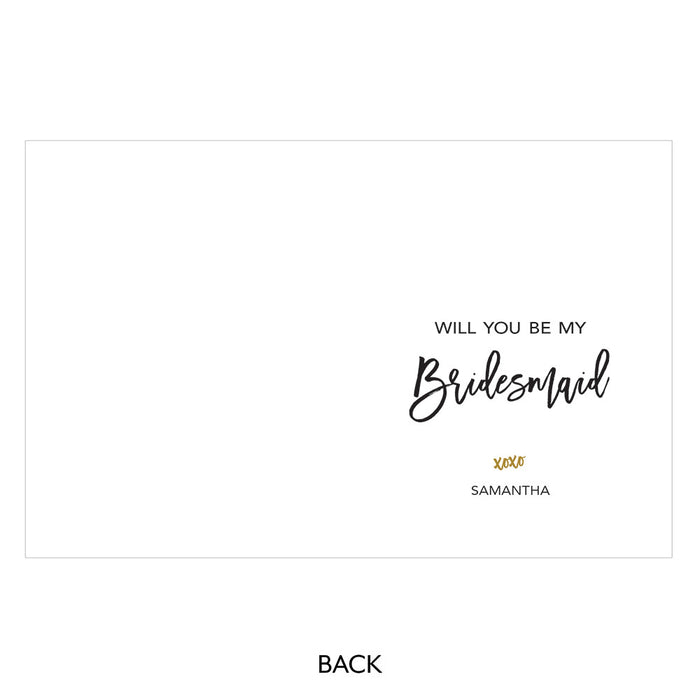 Gold Sparkle Thank You Card With Fold