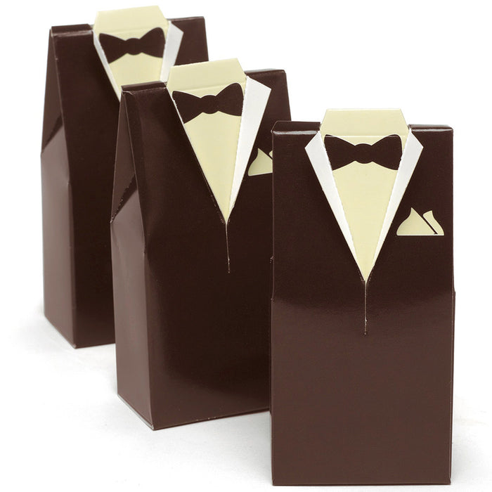 Groom's Tuxedo Wedding Favor Box (Pack of 25)
