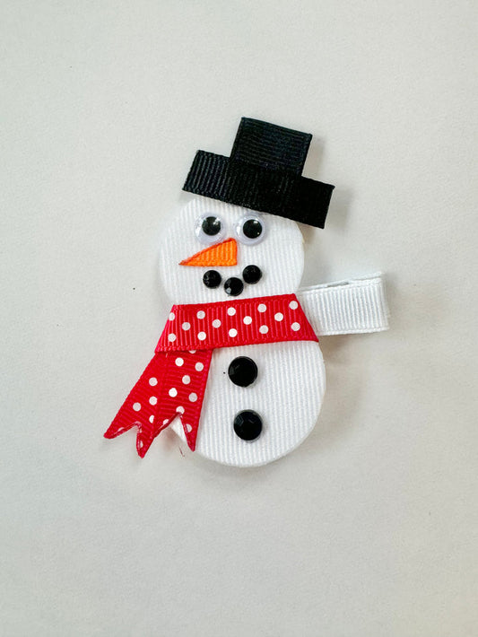 Hair Clip - Snowman