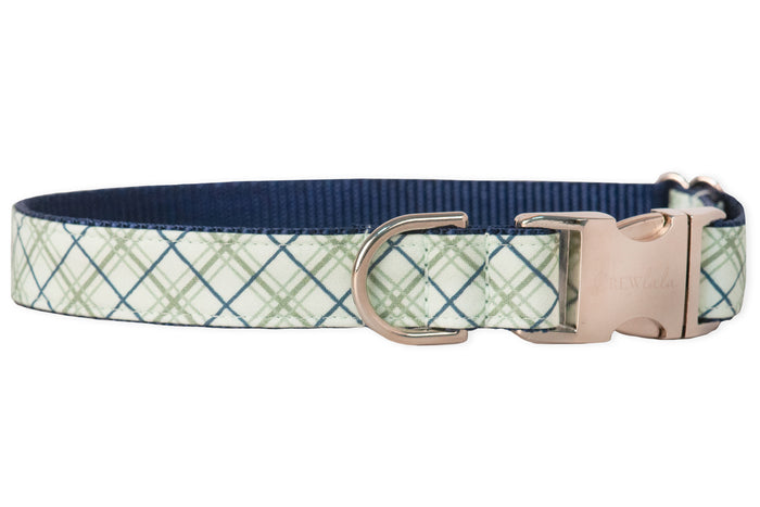 Harvey Plaid Dog Collar - Crew LaLa