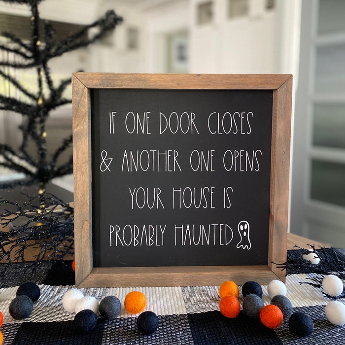 If One Door Closes Framed Saying
