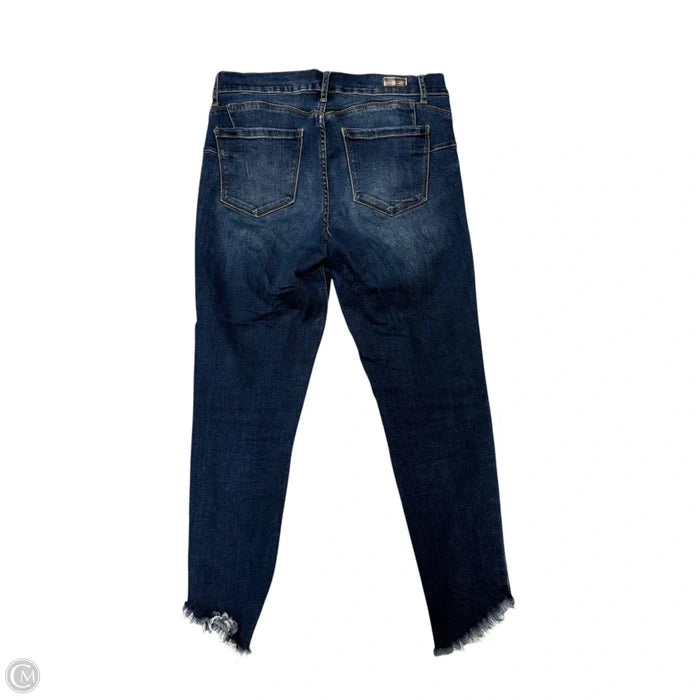 Jeans Cropped By Juicy Couture In Blue Denim, Size: 10