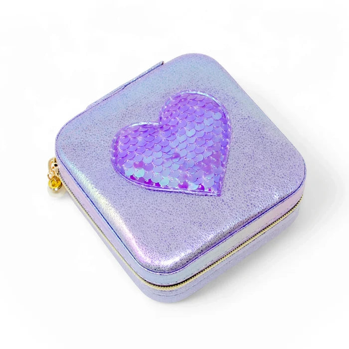 Jewelry Box - Purple Sequin Heart