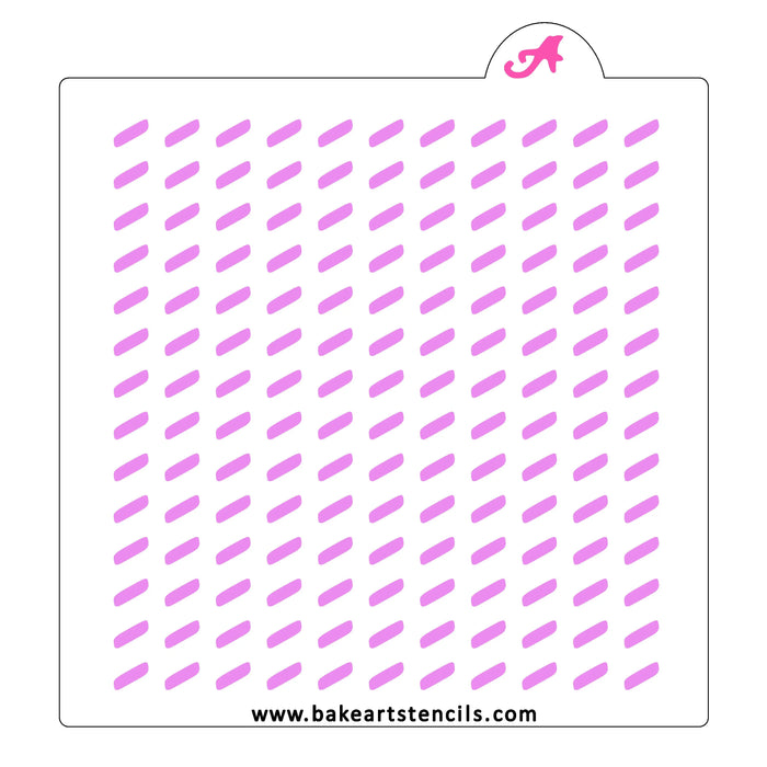 Jimmies Sprinkles Stencil bakeartstencils