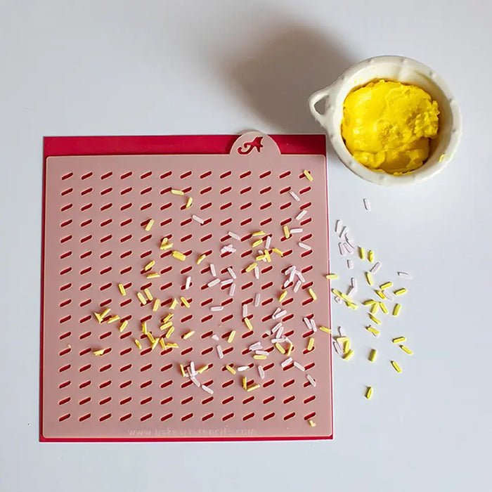 Jimmies Sprinkles Stencil bakeartstencils