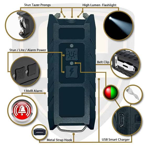 Jolt 3-N-1 Safe Keeper 92,000,000 Stun Gun