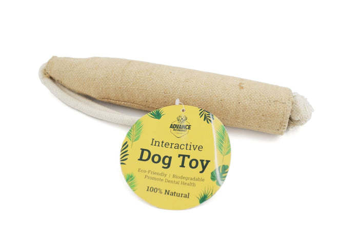 Jute Pull Tug Rope Dog Toy – Strong Chew & Tug Toy for Dogs | Natural Throw Toy for Interactive Play & Exercise