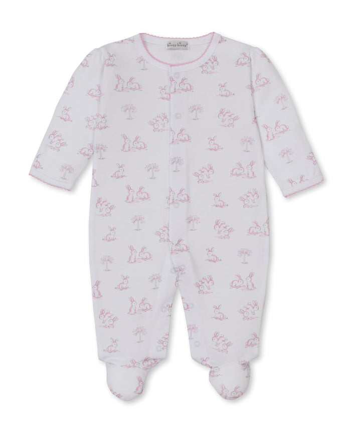 Kissy Kissy - Footie - Springtime Bunny Fun Pink
