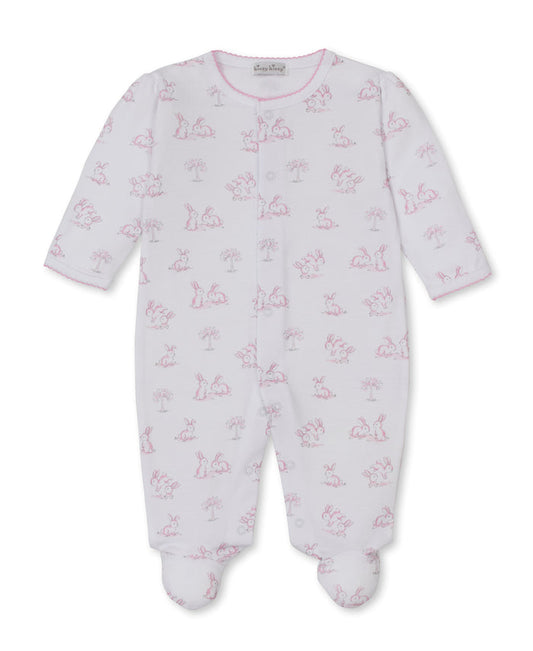 Kissy Kissy - Footie - Springtime Bunny Fun Pink
