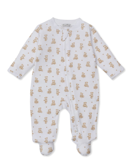 Kissy Kissy - Footie with Zipper - Brown Teddy Bear Time