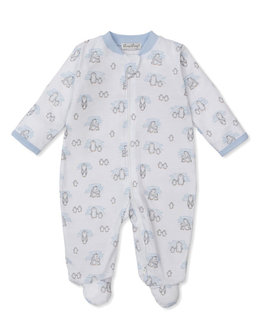 Kissy Kissy - Footie with Zipper - Snow Happy Penguins