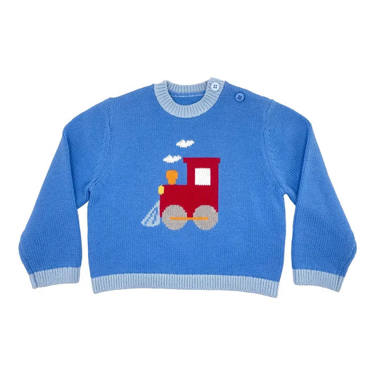 Knit Intarsia Sweater - Train